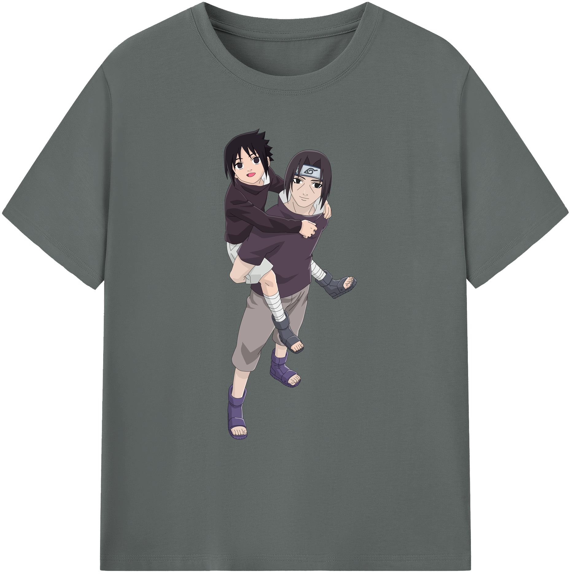 （画像用） NARUTO -ナルト- うちは イタチ Uchiha Itachi 綿100％ メンズ半袖Tシャツ｜肌触りやわらか＆通気性
